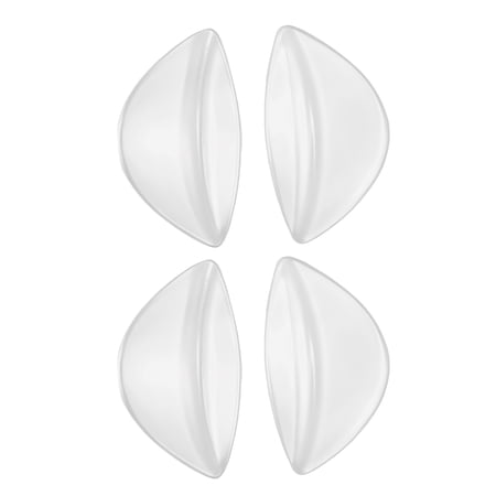 Unique Bargains 2 Pair Arch Support Inserts Fan-shaped Foot Arch Supports 3.39"x1.97"x0.39" Clear
