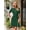 DarkGreen, variant on Merokeety Womens Summer Knit Mini Dress Crew Neck Elegant Party Dresses Black xl
