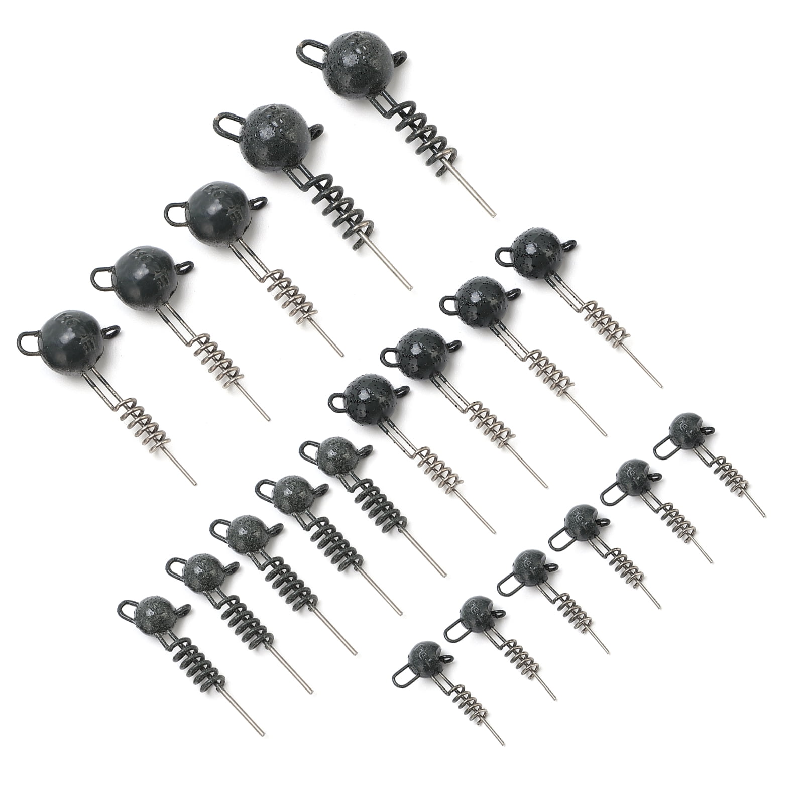 BIMZUC 5-20g Durable Fish Head Hooks with Round Jig Head High Quality Metal Fishing Accessories 5.51 inches / 14 cm