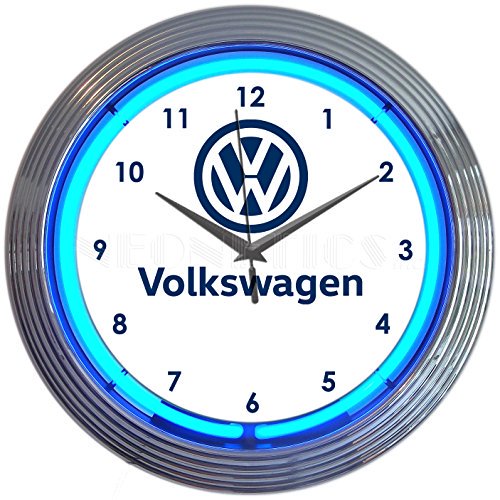 Volkswagen VW Neon Clock