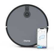 iHome AutoVac Juno Robot Vacuum, Mapping Technology, Strong Suction, 120 Min Runtime, App + Remote Control, New
