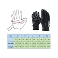 thumbnail image 2 of Gustave Unisex Winter Waterproof Warm Gloves Touch Screen Outdoor Gloves Cycling Ski Outdoor Full-finger Gloves "XXL", 2 of 8