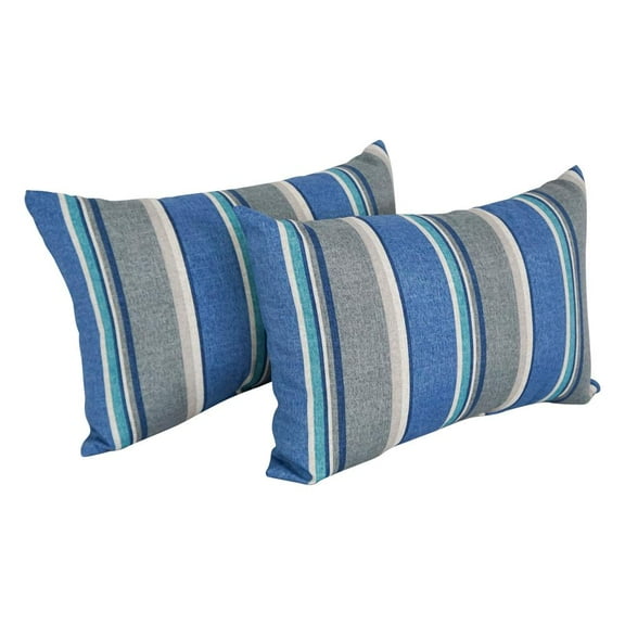12 x 20-inch Rectangular Spun Poly Throw Pillows (Set of 2) 9911-S2-REO-66