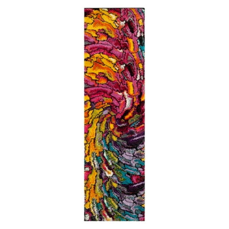 Fiesta Shawl - Safavieh Fiesta Shag Stamen Abstract Area Rug or Runner