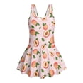 thumbnail image 7 of FOR U DESIGNS Girls One Piece Swimsuit with Skirt Sleeveless Tank Bathing Suit Swimwear with Short Bathing Suit for Kids, Peach, 7 of 7