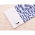 thumbnail image 2 of HONMEET Accesorios De Cobre Plateados Para Camisa Con De Laser, Gemelos Elegantes, 2 of 3