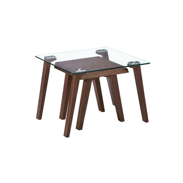 Mesa Lateral Kessa Muebles Jeffrey Nogal