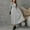 Gray, variant on Byworldtasic Women's A Line Long Sleeve Casual Dress Round Neck Ribbed Knit Sweater Crewneck Midi Dresses