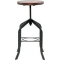 thumbnail image 6 of Lorell, Wood Seat Industrial Swivel Stool, 1 Each, 6 of 6