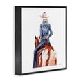 thumbnail image 3 of Stupell Industries Glam Trendy Cowgirl on Horse Black Framed Giclee Art, 17 x 17, by Amanda Greenwood, 3 of 8