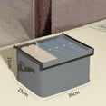 thumbnail image 6 of Collapsible Storage Bins for Shelves,Fabric Folding Storage Baskets with Handles, Large Rectangle Closet Organizer for Organizing Clothes, Sheets, Toys, Books, 6 of 6