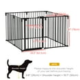 thumbnail image 3 of PawHut Pet Safety Playpen Room Divider Black, 3 of 10