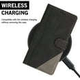 thumbnail image 4 of Leather Magnetic Clasp Case with Flip Wallet Stand Function Cover compatible Moto G71 5G Cheap and fine, 4 of 5