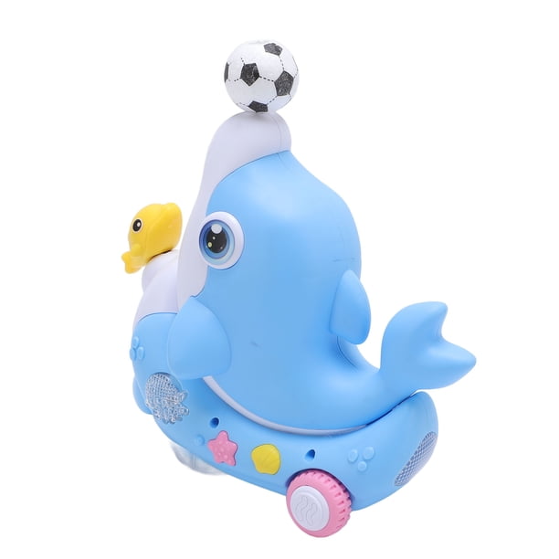 Niños Niños Eléctrico Delfín Juguete Eléctrico Luz Universal Música Delfín Flotante Bola De Golpe Bebé Lindo Juguete Divertido Para Niños Y Niñas