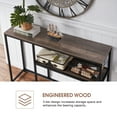 thumbnail image 2 of MCombo  Narrow Console Table with Storage Shelf for Living Room, MDF Sage80 - 7'6" x 10'9" Brown Wood, Steel Wood, Steel Industrial, Farmhouse Wood,, 2 of 7