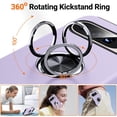thumbnail image 4 of KOMI for Google Pixel 9 Pro XL Case, Slim Fit Case for Pixel 9 Pro XL with Metal Ring Holder Kickstand, Dual Layer Shockproof Protective Phone Case for Google 9 Pro XL 6.8", Purple, 4 of 5