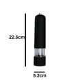 thumbnail image 2 of Electric Salt and Pepper Grinder Set - Automatic, Refillable, Battery Operated Stainless Steel Spice Mills with Light - One Handed Push Button Peppercorn Grinders and Sea Salt Mills, 2 of 5