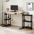 thumbnail image 4 of Costway 3-Tier Slim Rolling Storage Cart 2-Pack with Wheels, Detachable Design for Kitchen Black, 4 of 10