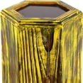 thumbnail image 2 of Pine Wood Border Engraved Cremation Urns for Human Ashes Adult, Burial Urns for Columbarium, Wooden Box Funeral Urns for Human Ashes Large (250 Cubic Inches, Antique Yellow), 2 of 3
