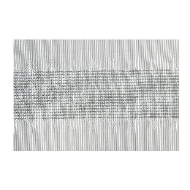 IH Casa Decor Vinyl Placemat Diamond Band Silver - Ensemble De 12