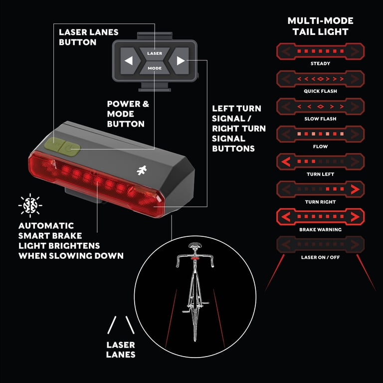 Swiss Tech Bicycle Light Set, 2000-Lumen Front & Rear photo 4