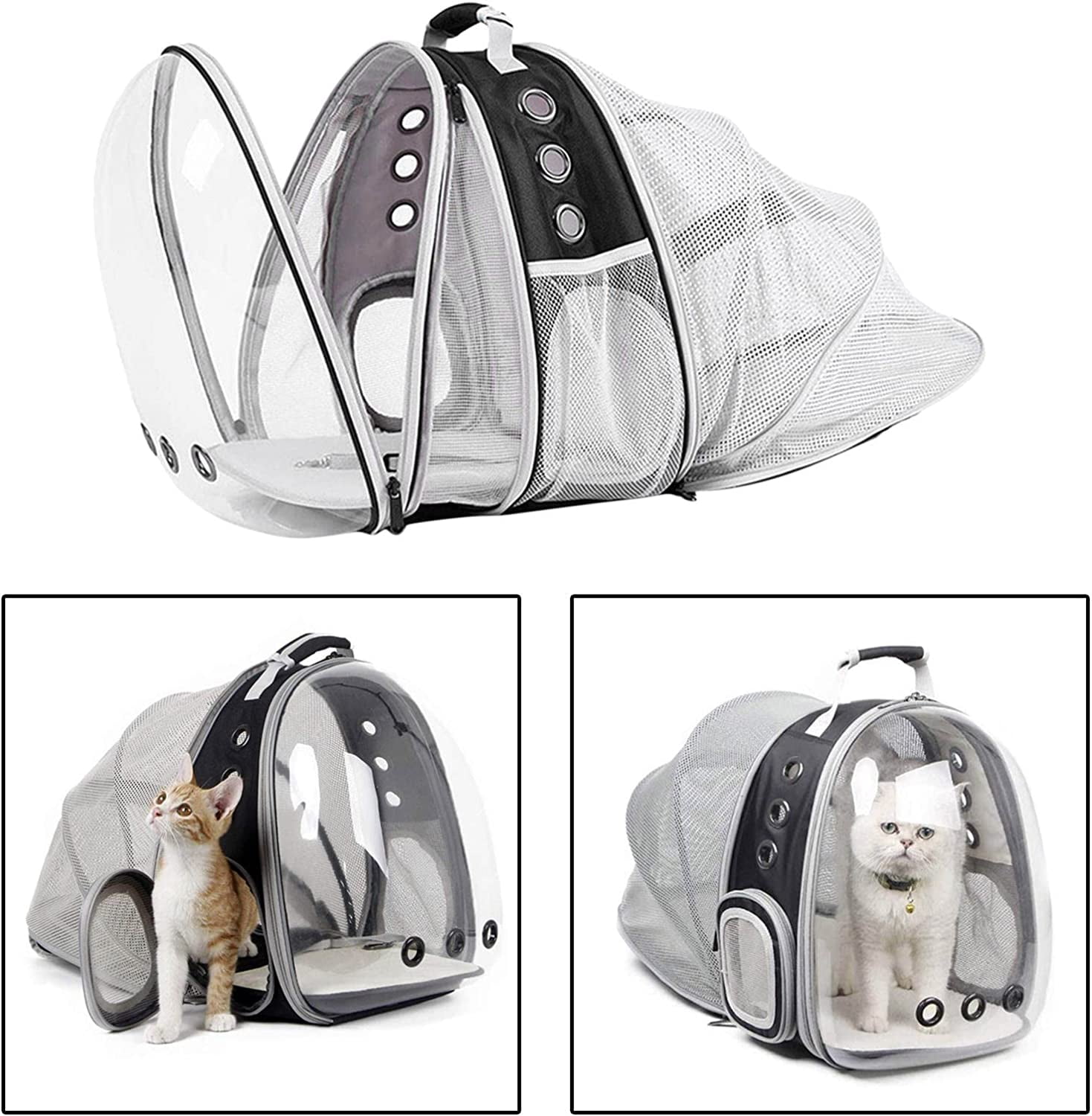 Cat Carrier - Breathable Space Bubble Cat Backpack, Pink