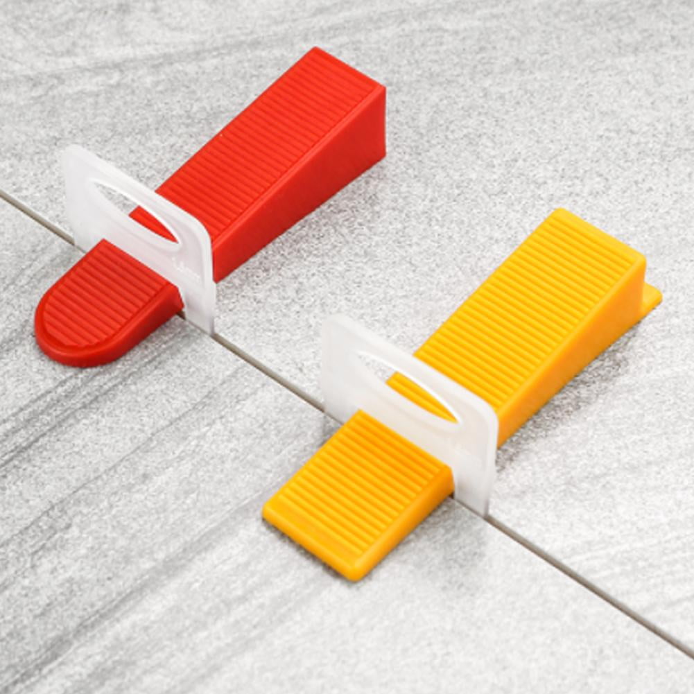 Mgaxyff 20PCS Tile Leveling Wedges Leveler Spacer Wall Floor Construction Tiling Tool,Tile Leveling System,Wall Floor Leveler