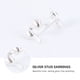 thumbnail image 4 of 1 par de pendientes de plata de ley con forma de gota para mujer, 4 of 8