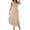 Apricot, variant on Summer Women Thin Shoulder Strap Sleeveless Side Slit Dress Bohemian Flowing Long Skirt