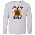 thumbnail image 3 of Inktastic Thanksgiving Funny Kids Turkey Long Sleeve Youth T-Shirt, 3 of 5