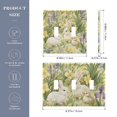 thumbnail image 2 of Yayeee Toggle Light Switch Wall Plate 2-Gang 4.56"x4.48" Decorative Outlet Cover, Yellow Floral Rabbit, 2 of 7