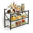 thumbnail image 6 of House 2 Home 27" Long 3 Tiers Foldable Metal Shelf / Shoe Rack, Powder Coated Bronze Paint., 6 of 6