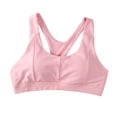 thumbnail image 2 of Women's Sports Bras Woman Bras With String Quick Dry Shockproof Running Fitness Large Size Underwear Sport Bras for Women Pink L, 2 of 8