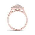 thumbnail image 3 of 1/2 Carat T.W. Diamond Double Halo Cluster 10kt Rose Gold Engagement Ring, 3 of 5