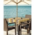 thumbnail image 3 of nqOlkjepod Brown Yellow Geometric Outdoor Tablecloth with Umbrella Hole & Zipper, Southwest Ethnic Country Square Table Cover 60x60 Inch, Dining Waterproof Table Cloth Protector for Patio/Party, 3 of 7