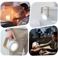 thumbnail image 3 of Luz nocturna táctil, diseño de linterna recargable, lámpara de mesa LED regulable de tres vías para dormitorio, sala de estar y estudio, 3 of 3