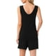 thumbnail image 3 of Conjunto de lounge para mujeres INSPIRE CHIC, set de pijama de algodón sin mangas, top de tanque y pantalones cortos, pijama suave, talla XL, negro, 3 of 6