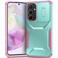 thumbnail image 1 of Rugged Case for Samsung Galaxy A35 5G with Slide Camera Cover & Drop Protection Green, 1 of 5