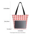 thumbnail image 3 of Easygdp Checkered Christmas With Snowflakes Bolso de Hombro para Mujer, Bolso Bandolera y Cartera de Mano Elegante para Uso Diario, 3 of 6