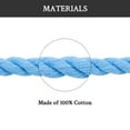 thumbnail image 5 of Endoto Thick Rope Shoe Laces for Air Force 1, Chunky Twisted Round Cotton Shoelaces with DIY Custom Accessories for AF Sneaker Shoes(Color:Baby Blue,Size:12.7MM), 5 of 7