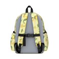 thumbnail image 3 of Lemon and Leaf Yellow Pattern Backpack for School, Cute School Bag with Adjustable Shoulder Straps and Padded Back, 13.4"x11"x4.7", 3 of 5