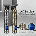 thumbnail image 4 of Amdohai JM-700AL Electric Hair Trimmer LCD Display Engraving All Metal Body Trimmer USB, 4 of 9
