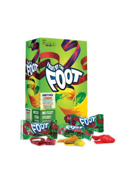New Betty Crocker Fruit By The Foot Variety Pack, Assorted Flavors, 0.75 oz, 36 Pouches/Box, Delivered in 1-4 Business Days,Each