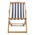 thumbnail image 5 of Safavieh Loren Outdoor Foldable Sling Chair, Set of 2 - Navy/White, 5 of 14