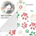 thumbnail image 2 of Dish Drying Mat, Dog Paw Prints Christmas Microfiber Kitchen Dish Pads Super Absorbent Dish Drainer Mat Fast Drying Heat-resistant Drying Mat for Kitchen Counter, 18"x24", 2 of 7