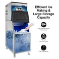 thumbnail image 4 of Ktaxon Commercial Ice Maker Machine, 400LBS/24H Smart LCD Panel Commercial Ice Machine with 280lbs Storage for Restaurant Bar Store Bar Supermarket, Home & More, Include Water Filter & Scoop, 4 of 9