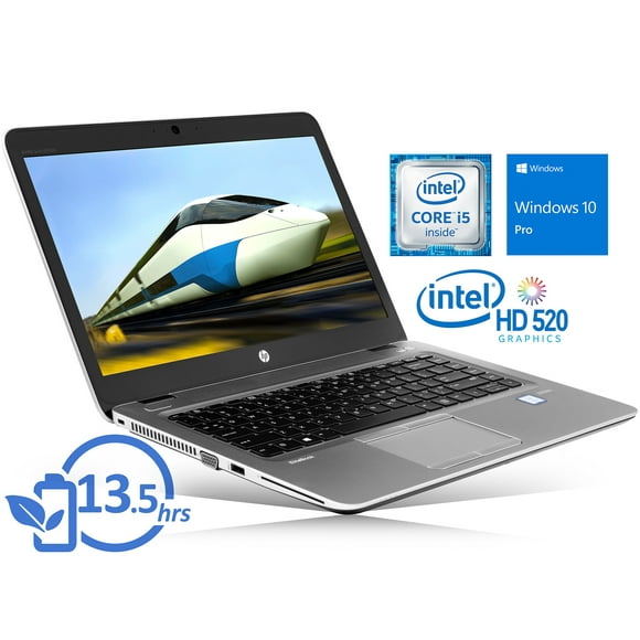 Refurbished HP EliteBook 840 G3 Notebook, 14" FHD Display, Intel Core i5-6300U Upto 3.0GHz, 16GB RAM, 512GB SSD, VGA, DisplayPort, Card Reader, Wi-Fi, Bluetooth, Windows 10 Pro