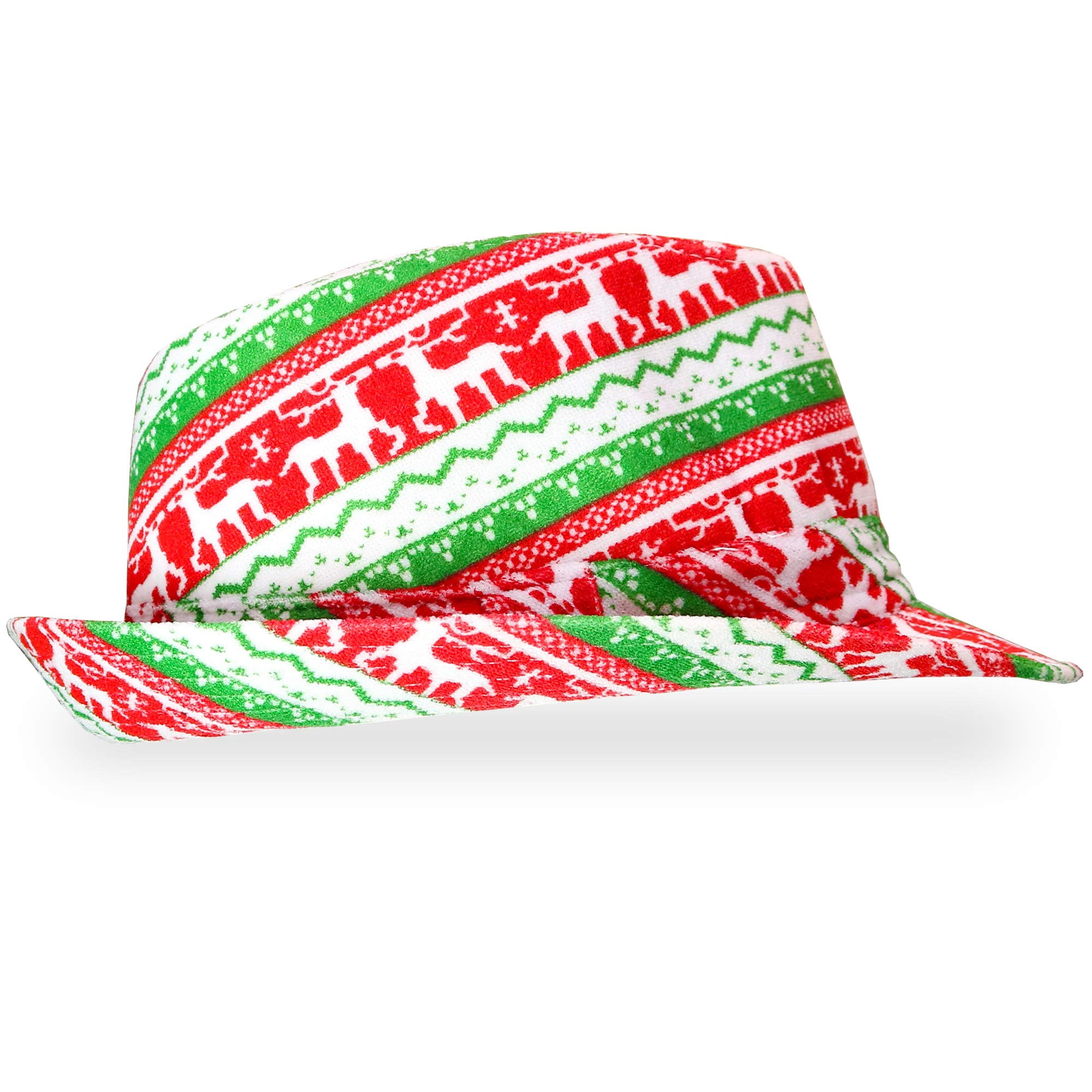 Skeleteen Ugly Sweater Fedora Hat 