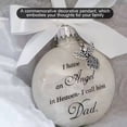 thumbnail image 4 of Billuyoard Bola de plumas Ángel en adorno conmemorativo signo decoraciones conmemorativas para papá mamá decoración familiar bola Navidad decoración Decoración del hogar papá Billuyoard HA003103-01, 4 of 6