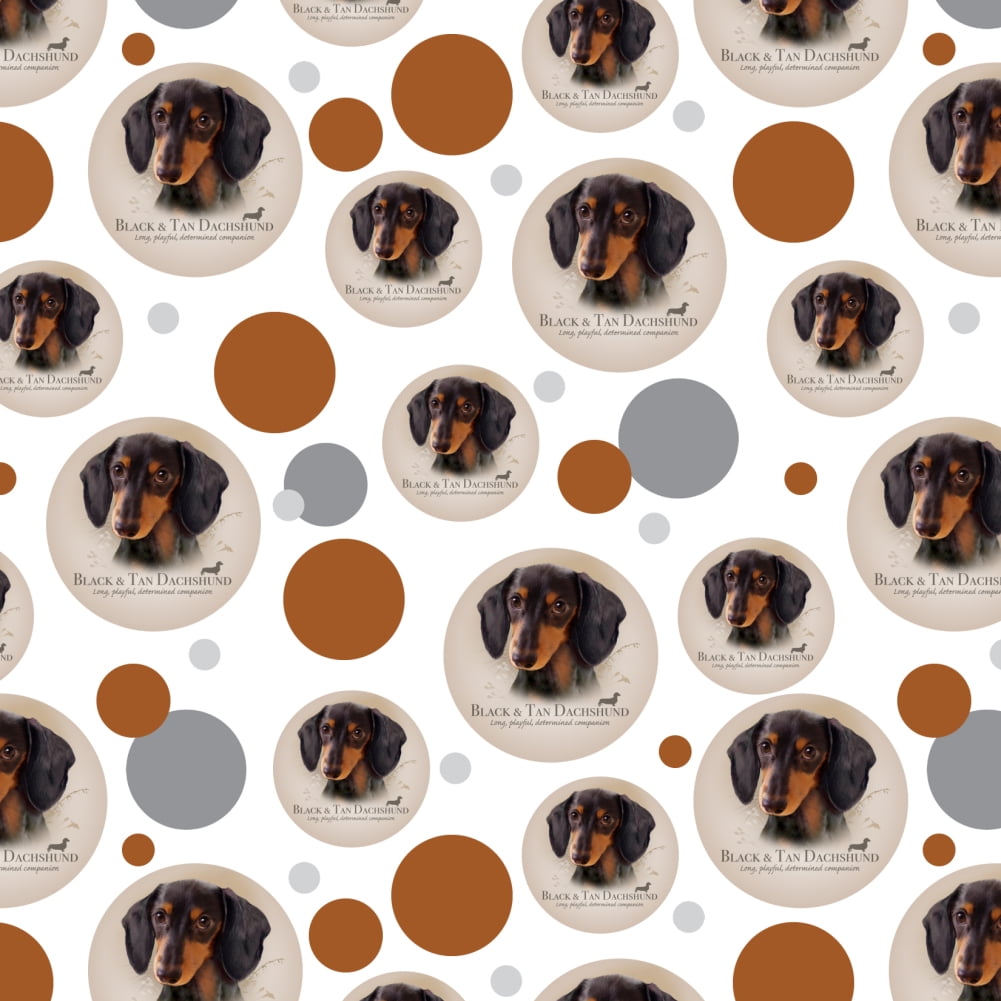 Black and Tan Dachshund Wiener Dog Breed Premium Gift Wrap Wrapping